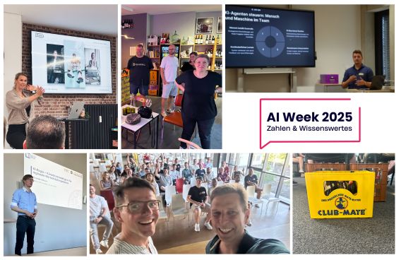 Teaserbild mit Impressionen einigen Fotos von der AI Week 2025